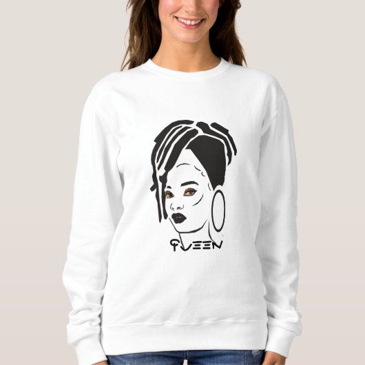 Sweatshirt de la reine d'Afrique cool (Devant)