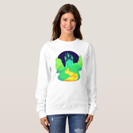 sweatshirt de la route de briques jaunes (Devant entier)