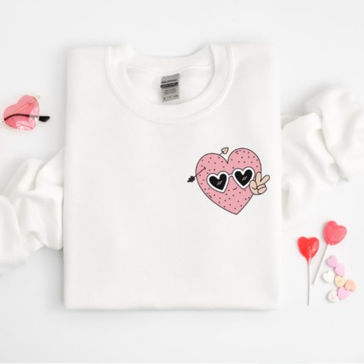 Sweatshirt de la Saint-Valentin