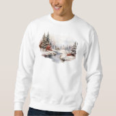 Sweatshirt de la scène d'hiver (Devant)