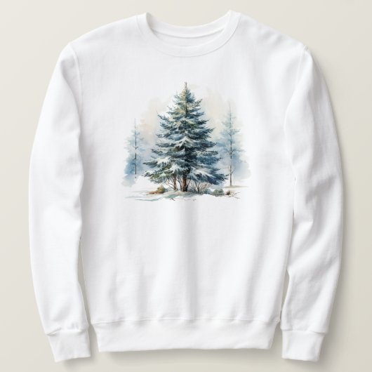 Sweatshirt de la scène d'hiver (Design devant)