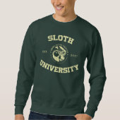 Sweatshirt de la Sloth University - Forest Green (Devant)