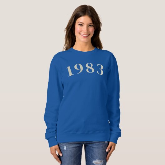 sweatshirt de l'année de naissance 1983 (Devant entier)