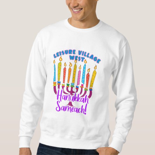 Sweatshirt de Leisure Village West Hanoukka (Devant)