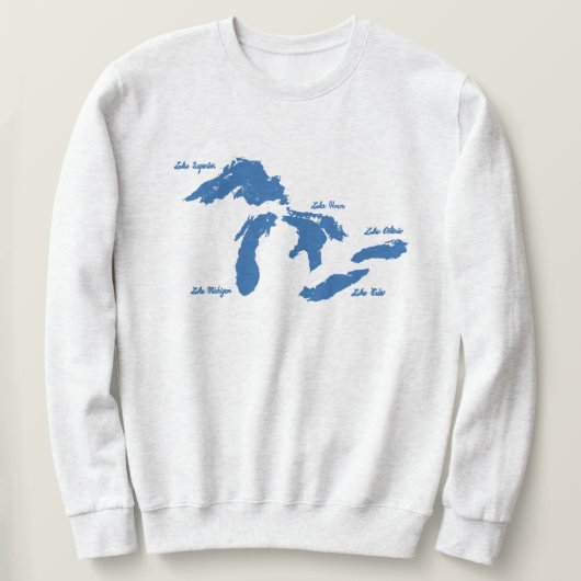 Sweatshirt de l'équipage-cou des Grands Lacs (Design devant)