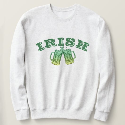 Sweatshirt de l'équipe de boisson de la Saint-Patr (Design devant)