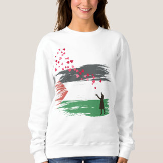 Sweatshirt de l'espoir et de l'amour des femmes pa