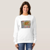 Sweatshirt de l'étang de grenouille d'été (Devant entier)