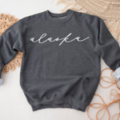 Sweatshirt de l'État de l'Alaska Script