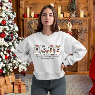 Sweatshirt de l'Humour fantôme de Noël