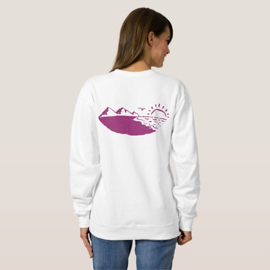 Sweatshirt de l'infirmière gitane de bord de l'océ (Dos entier)