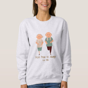Sweatshirt ''De l'Instant à Toujours'' Année Personnalisée Ro