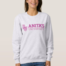 Sweatshirt de logo de l'université d'Anita
