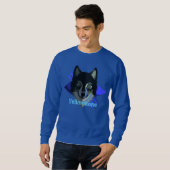 Sweatshirt de loup de Yellowstone des hommes (Devant entier)