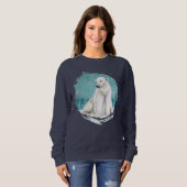 Sweatshirt de l'ours polaire et des étoiles (Devant entier)