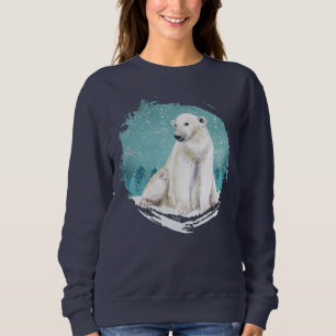 Sweatshirt de l'ours polaire et des étoiles