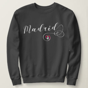 Sweatshirt de Madrid de coeur, Espagnol, Espagne