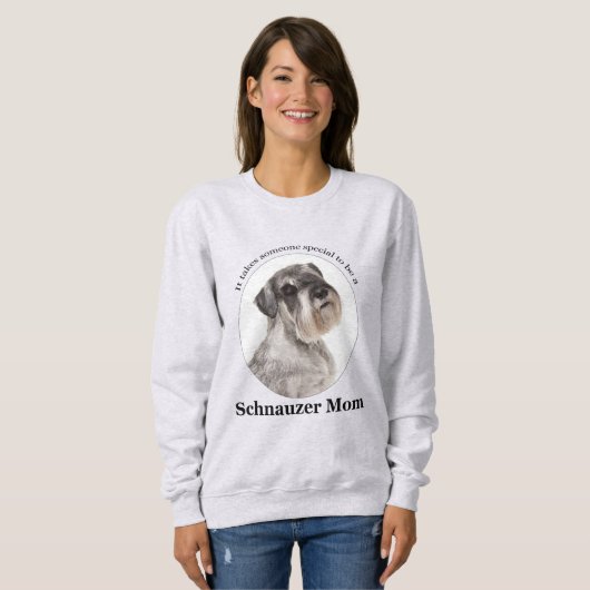 Sweatshirt de maman de Schnauzer (Devant entier)