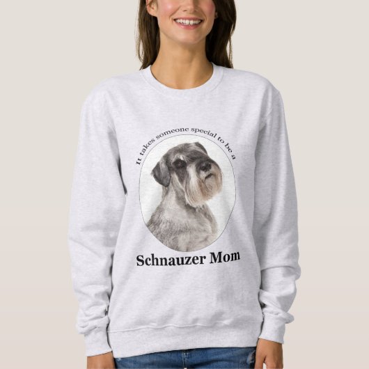 Sweatshirt de maman de Schnauzer (Devant)