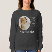 Sweatshirt de maman de Sheltie (Devant)