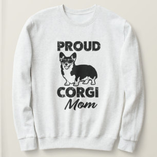 Sweatshirt de maman du chien de corgi des femmes