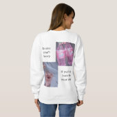 sweatshirt de marque girl power (thème pinterest) (Dos entier)