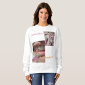 sweatshirt de marque girl power (thème pinterest) (Devant entier)