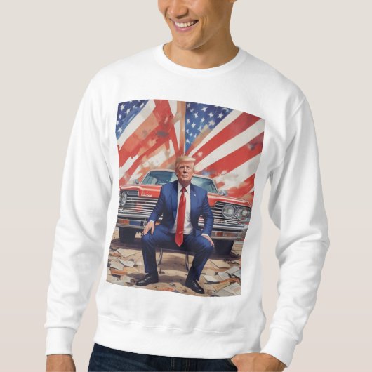 Sweatshirt de Mens Donald Trump (Devant)