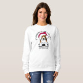 Sweatshirt de Noël Beagle KiniArt (Devant entier)
