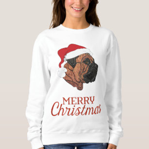 Sweatshirt de Noël Bullmastiff