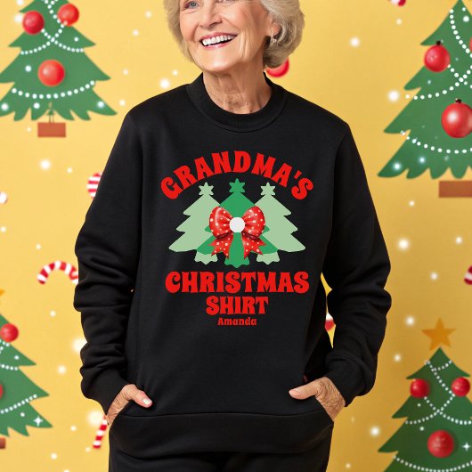 Sweatshirt de Noël de grand-mère personnalisée