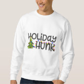 Sweatshirt de Noël de Holiday Hunk Man (Devant)