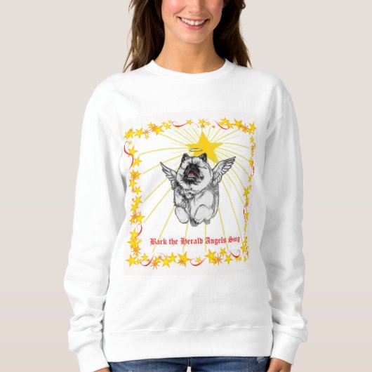 Sweatshirt de Noël de Keeshond (Devant)