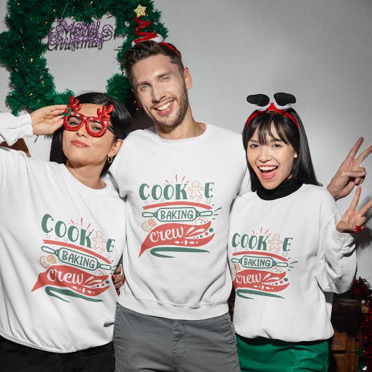 Sweatshirt de noël de l'équipe de cuisine de biscu
