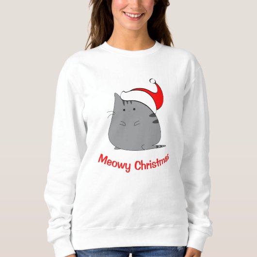 sweatshirt de Noël de Meowy (Devant)