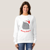 sweatshirt de Noël de Meowy (Devant entier)