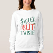 sweatshirt de noël doux mais tordu (Devant)