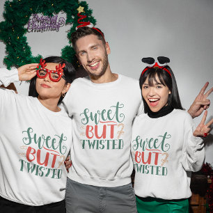 sweatshirt de noël doux mais tordu