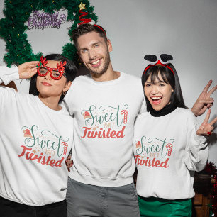 sweatshirt de noël doux mais tordu