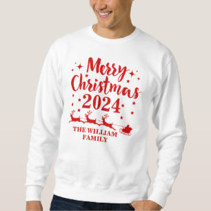 Sweatshirt de Noël familial personnalisé