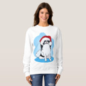 Sweatshirt de Noël japonais Chin (Devant entier)