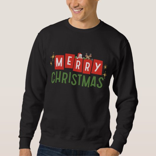 Sweatshirt de Noël, Joyeux Noël laid, (Devant)
