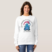Sweatshirt de Noël KiniArt Dragon (Devant entier)