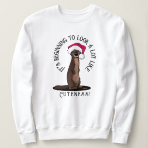 Sweatshirt de Noël KiniArt Otter