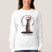Sweatshirt de Noël KiniArt Otter (Devant)