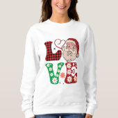 Sweatshirt de Noël Love Père Noël (Devant)