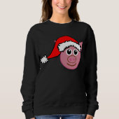 sweatshirt de noël porc femmes (Devant)