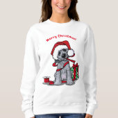 Sweatshirt de Noël pour Goldendoodle (Devant)