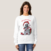 Sweatshirt de Noël pour Goldendoodle (Devant entier)