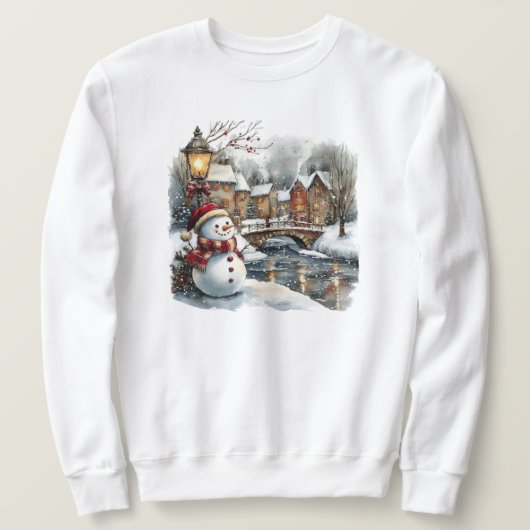 Sweatshirt de Noël Snowman (Design devant)
